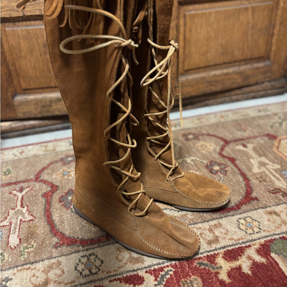 American Vintage Brown Lace-Up Boots